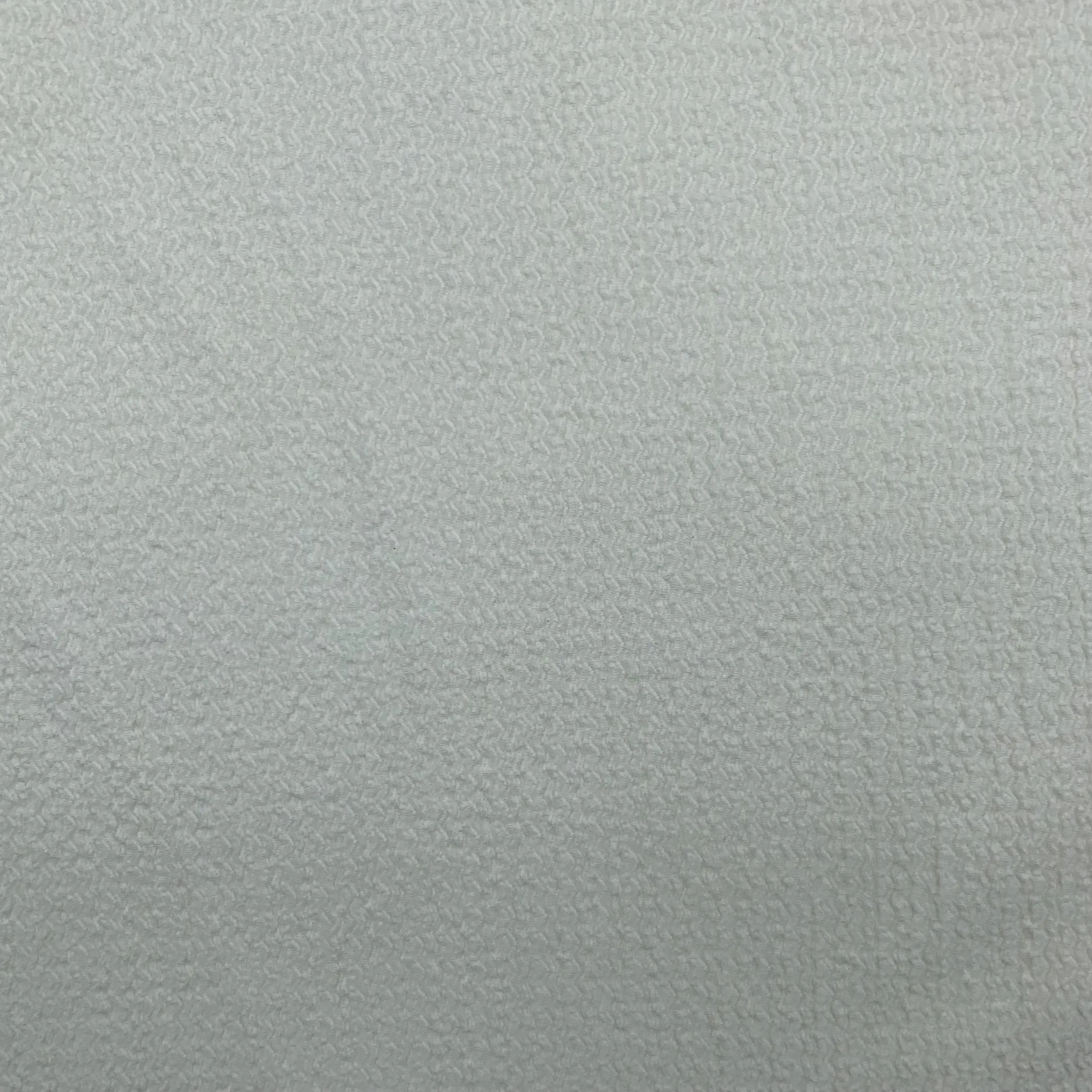 White stretch crepe fabric full view – soft texture and elegant drape