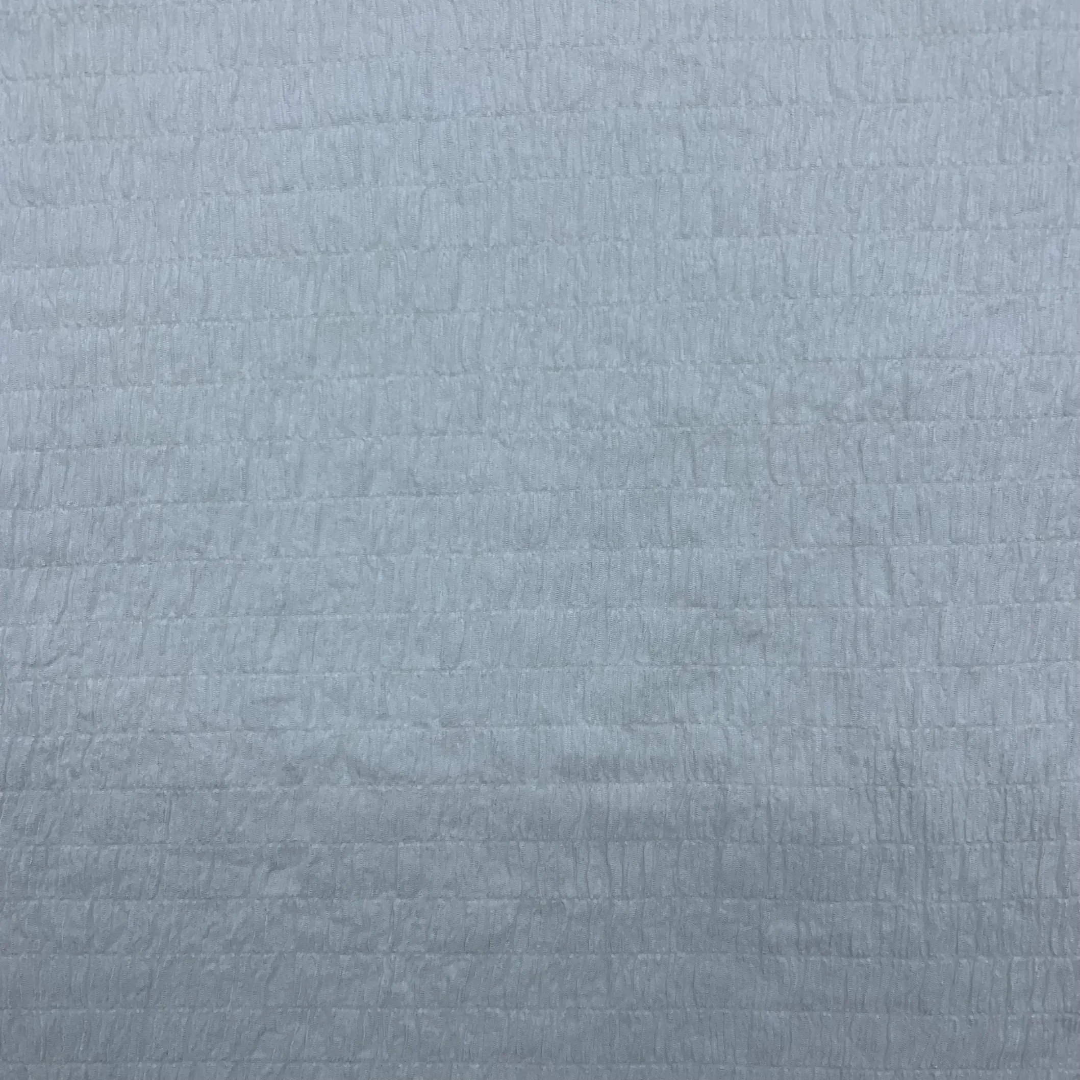 White stretch crepe fabric full view – 4-way stretch texture and soft drape